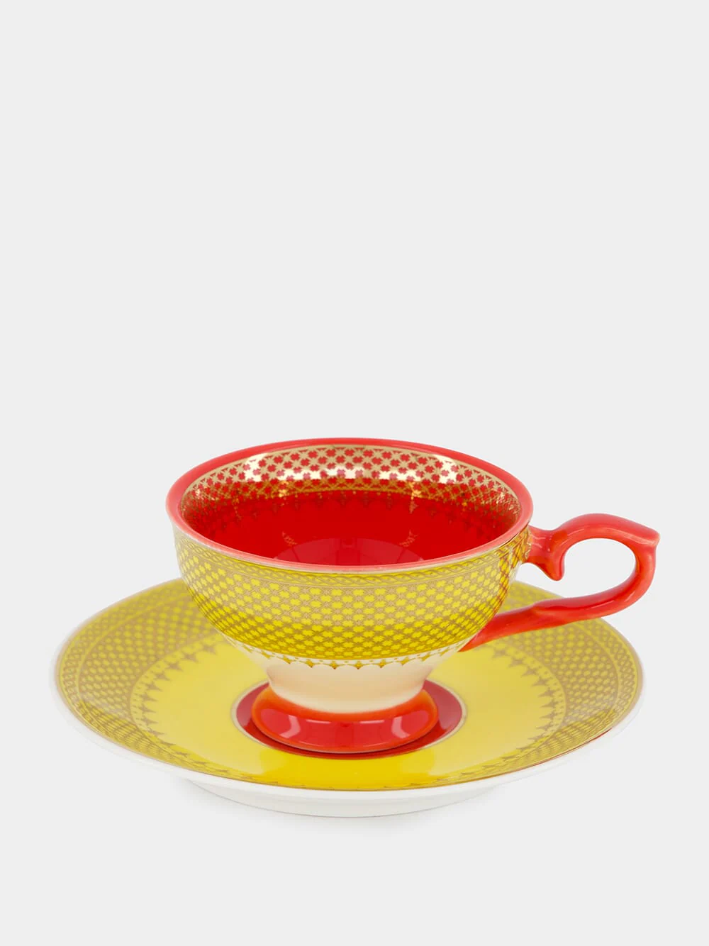 Grandma Multicolour Porcelain Coffee Cup Set of 4 - Image 3