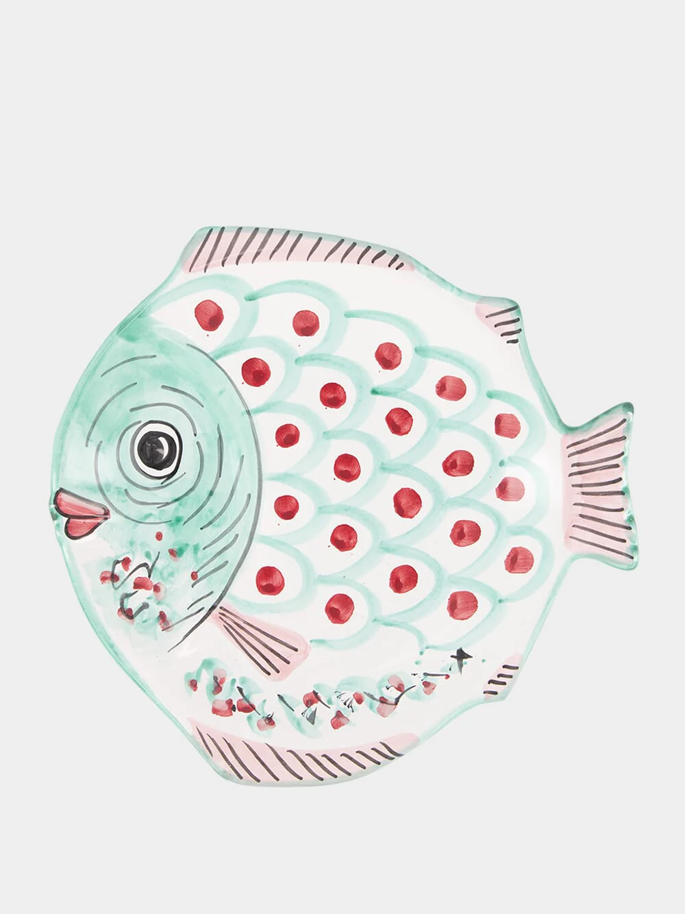 Green Fish Hollow Platter
