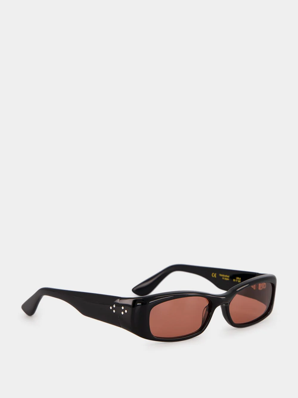 Black Rectangle Leila Acetate Sunglasses - Image 3