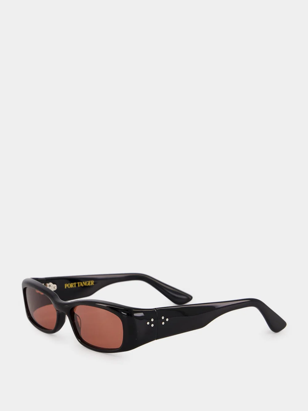 Black Rectangle Leila Acetate Sunglasses - Image 5