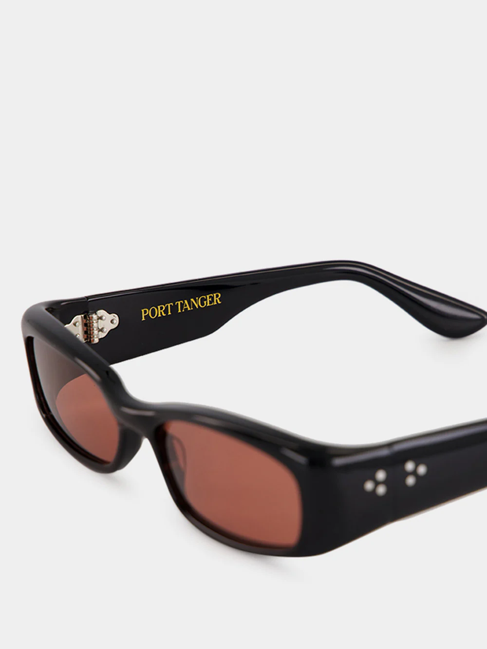 Black Rectangle Leila Acetate Sunglasses - Image 6