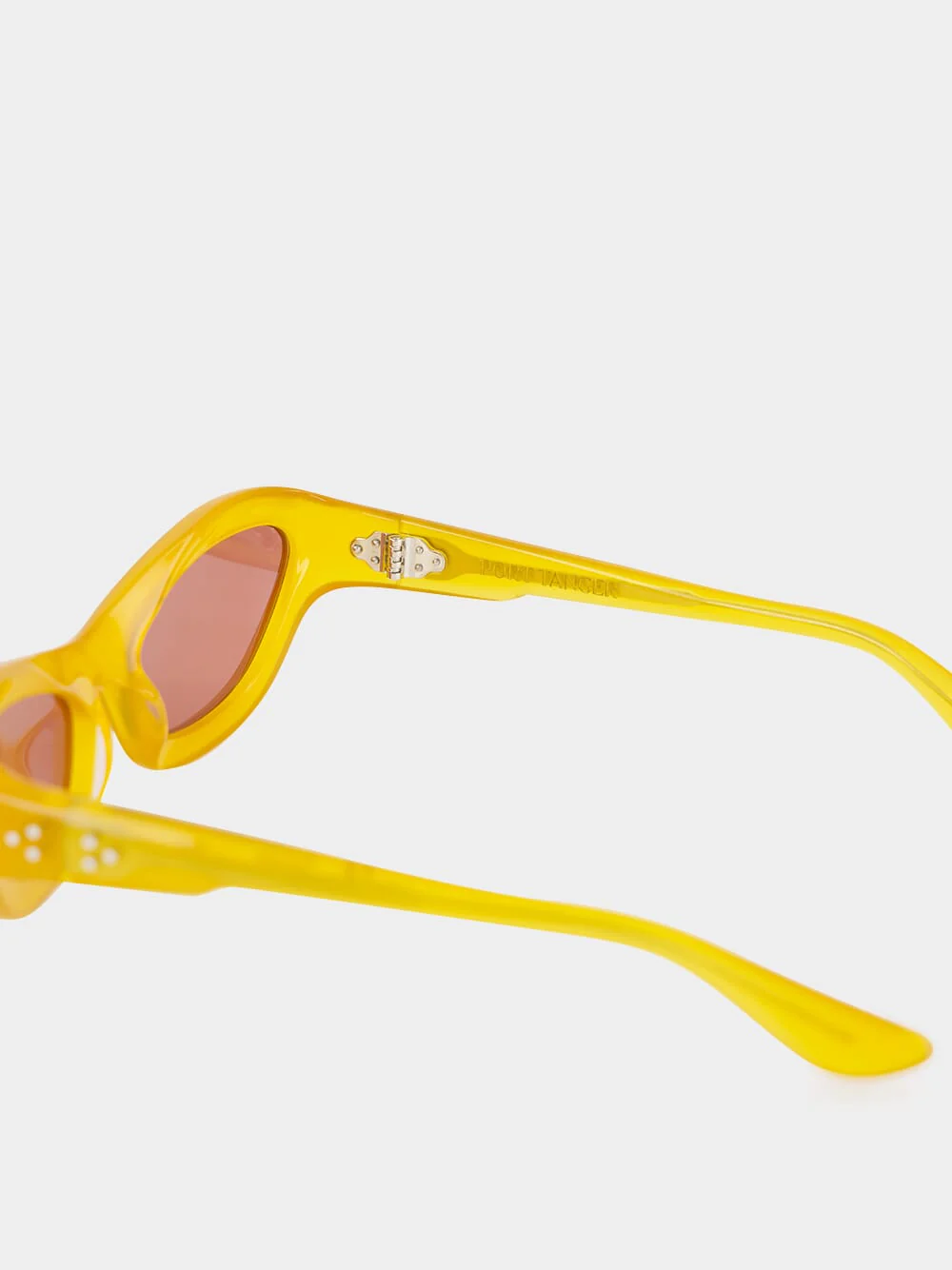 Yellow Cat-Eye Hayya Acetate Sunglasses - Image 5