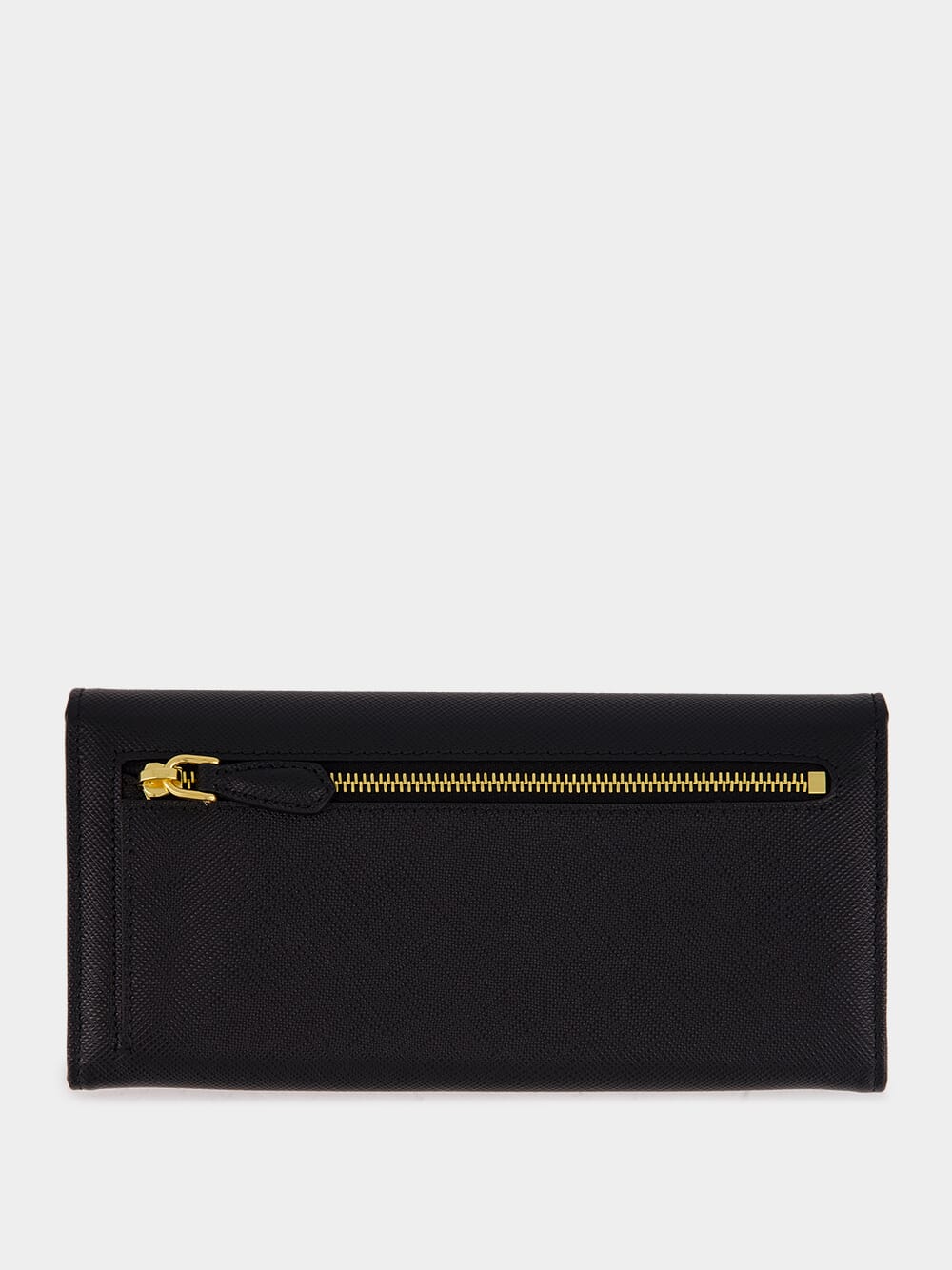 Black Large Saffiano Leather Wallet - Image 2