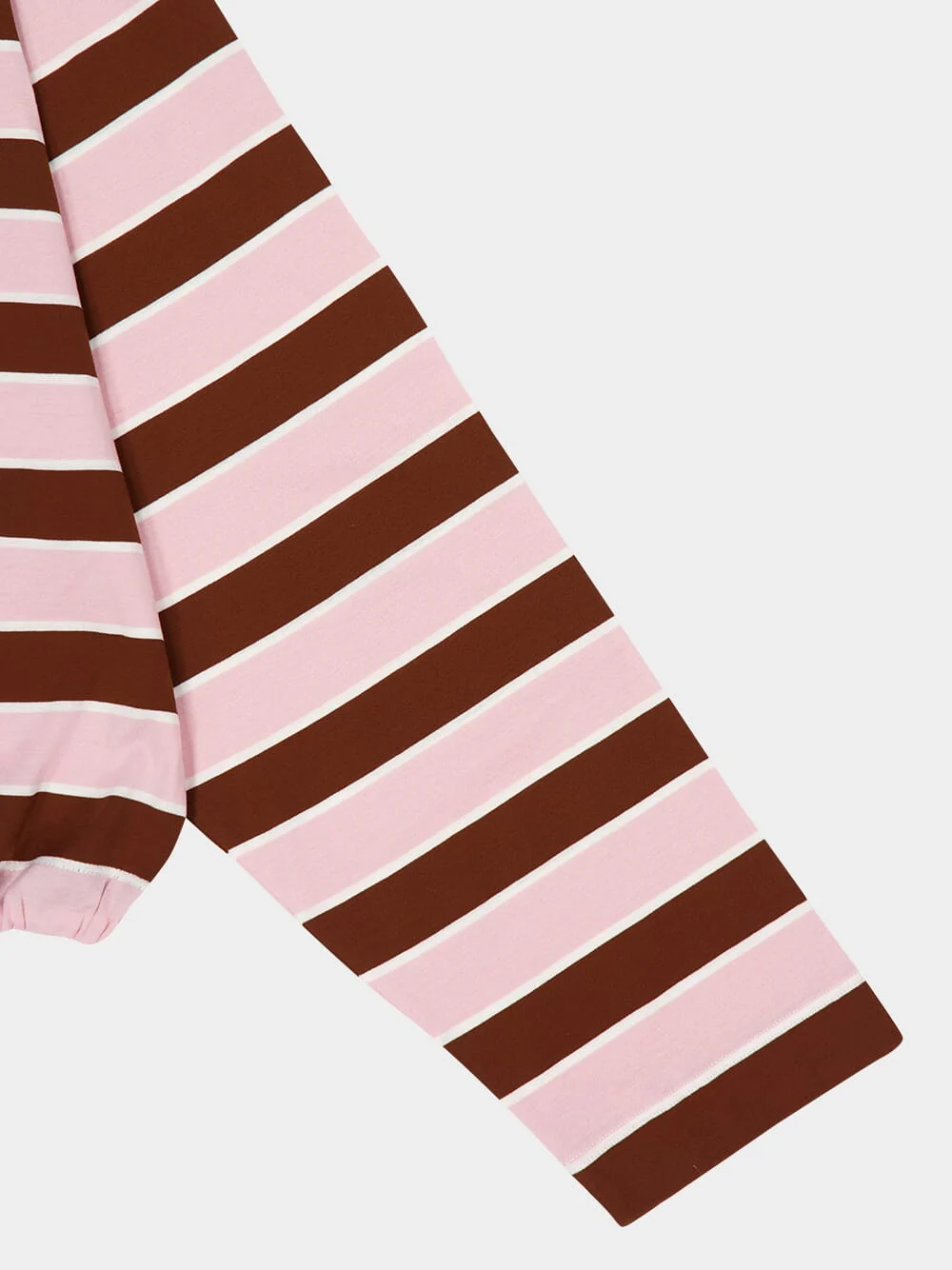 Alabaster and Tobacco Striped Cotton Top - Image 7