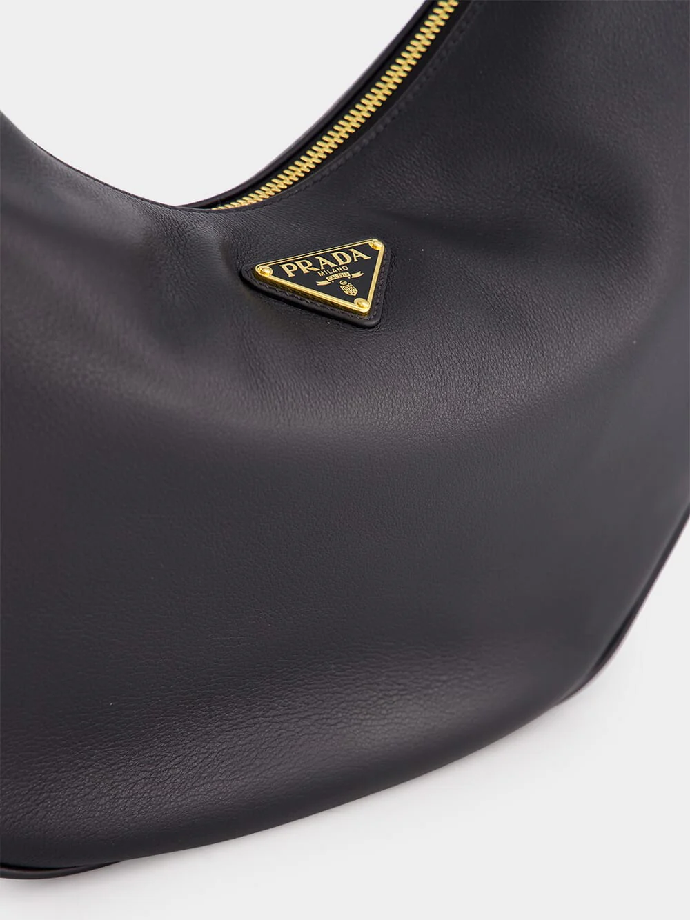 Black Arqué Large Leather Bag - Image 7