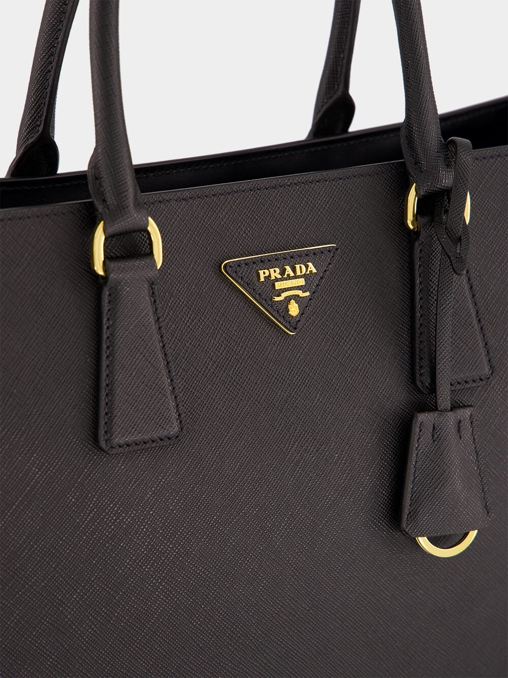 Black Medium Galleria Saffiano Bag - Image 7