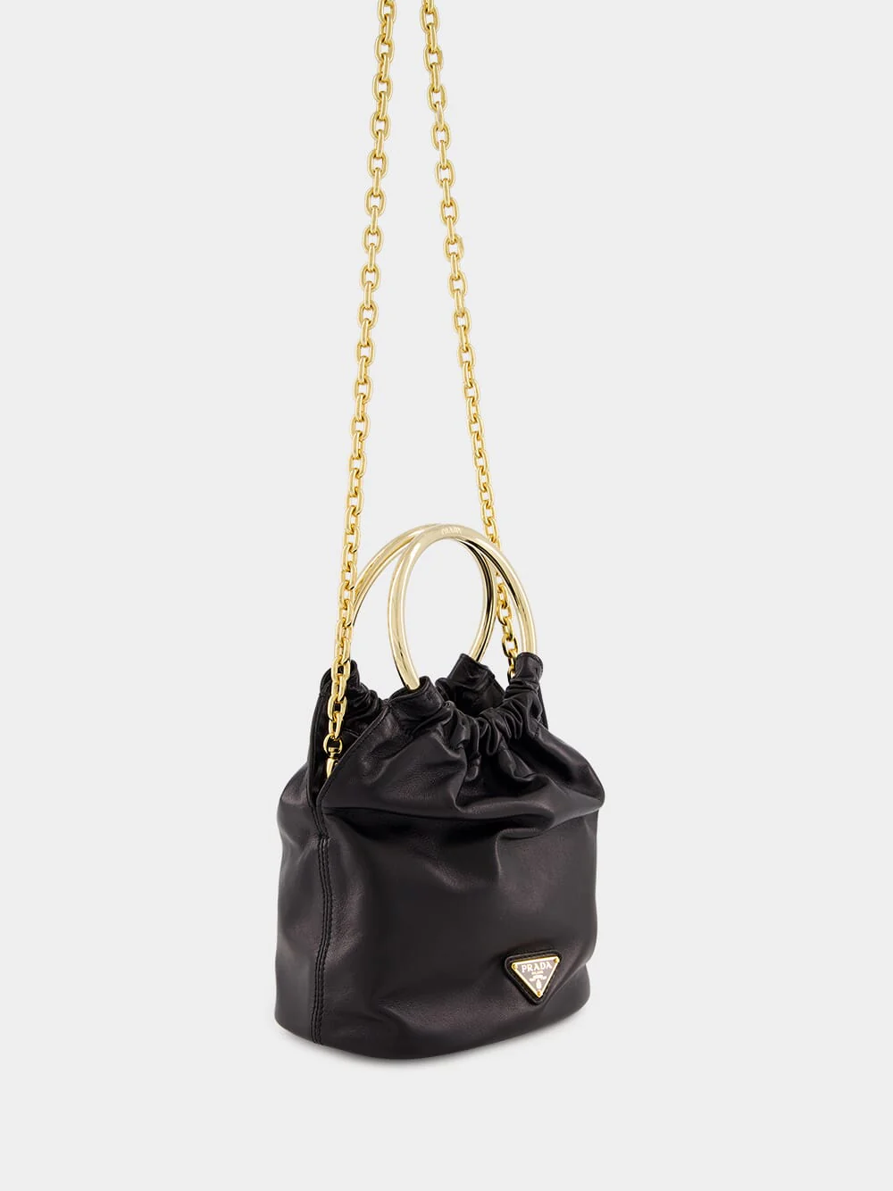 Black Nappa Leather Mini Bag - Image 3