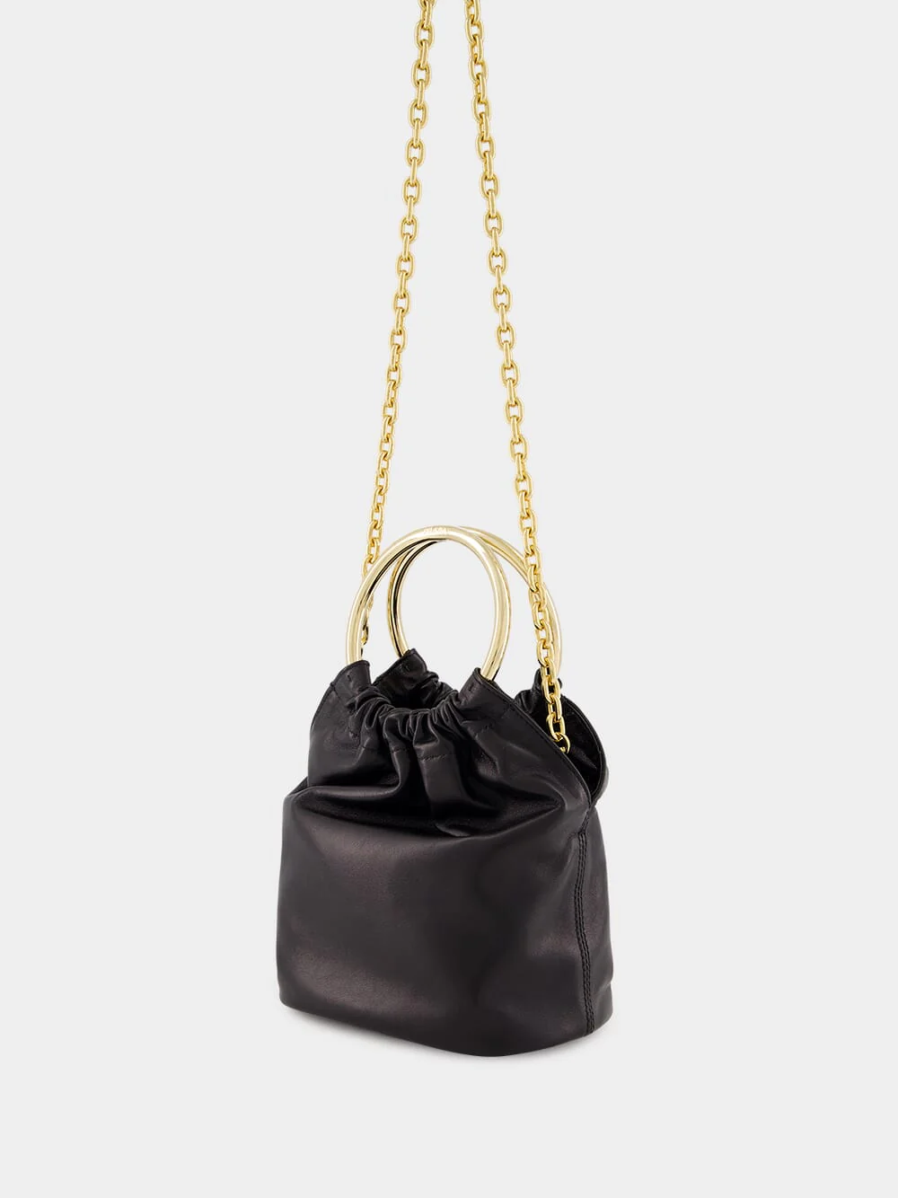 Black Nappa Leather Mini Bag - Image 5