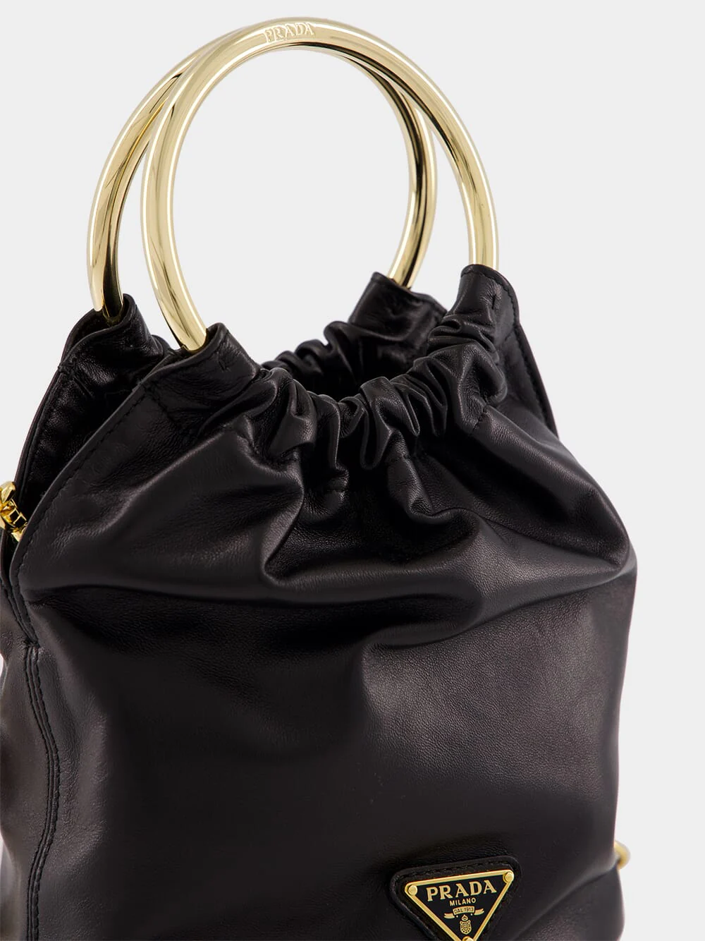 Black Nappa Leather Mini Bag - Image 8
