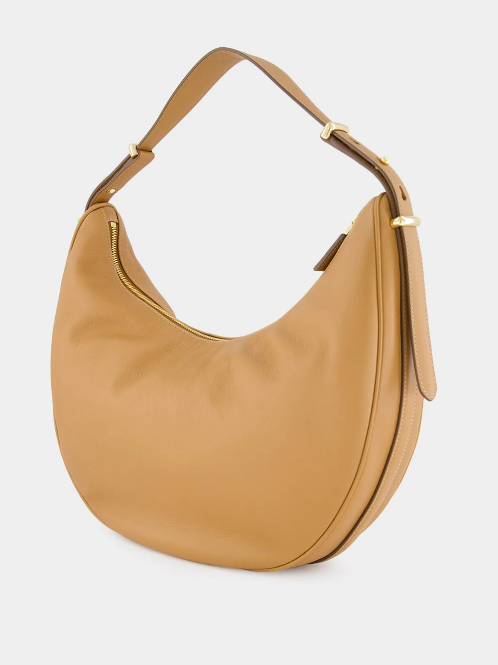 Caramel Arqué Large Leather Bag - Image 5