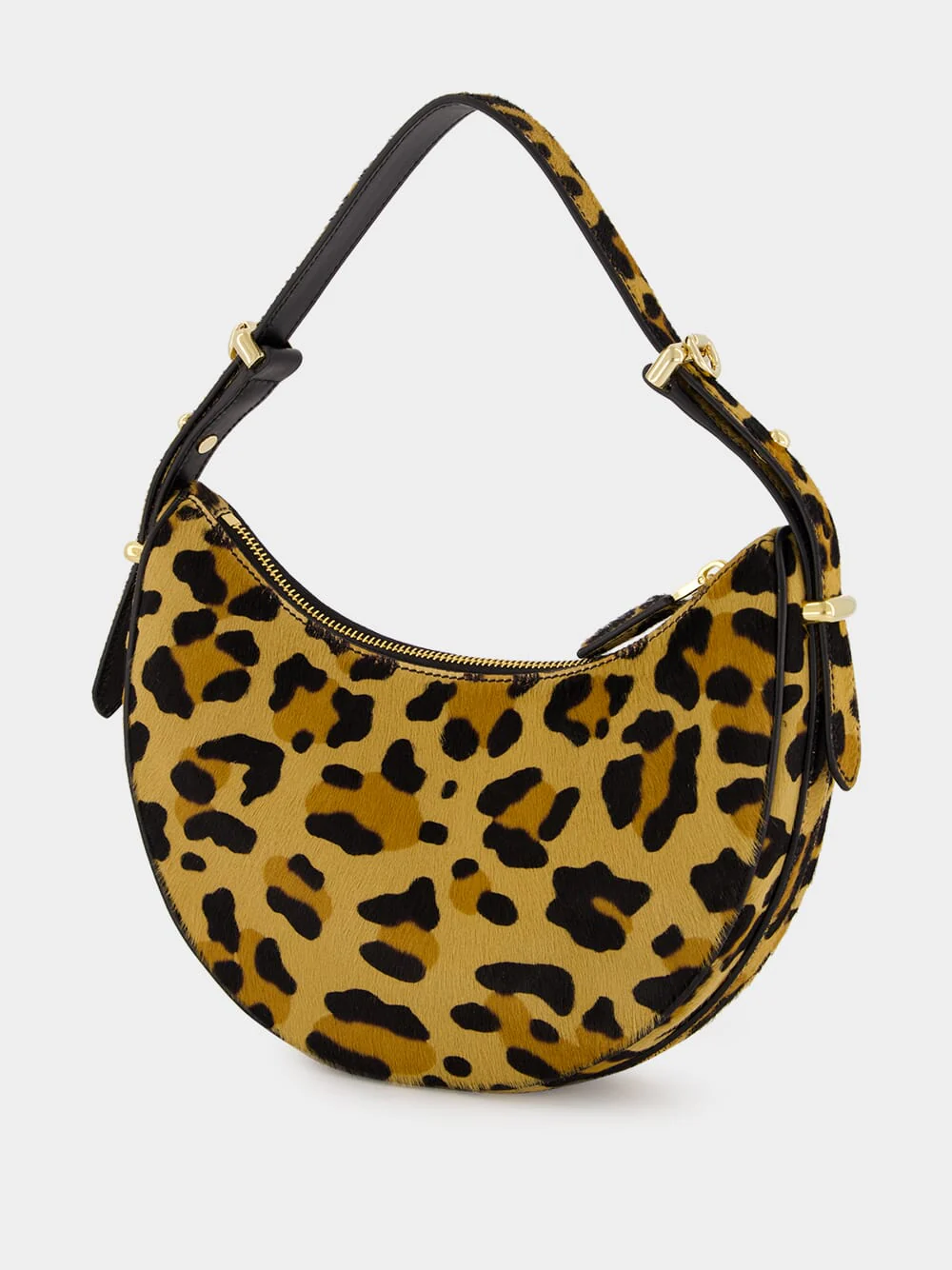 Leopard Print Arqué Leather Shoulder Bag - Image 5