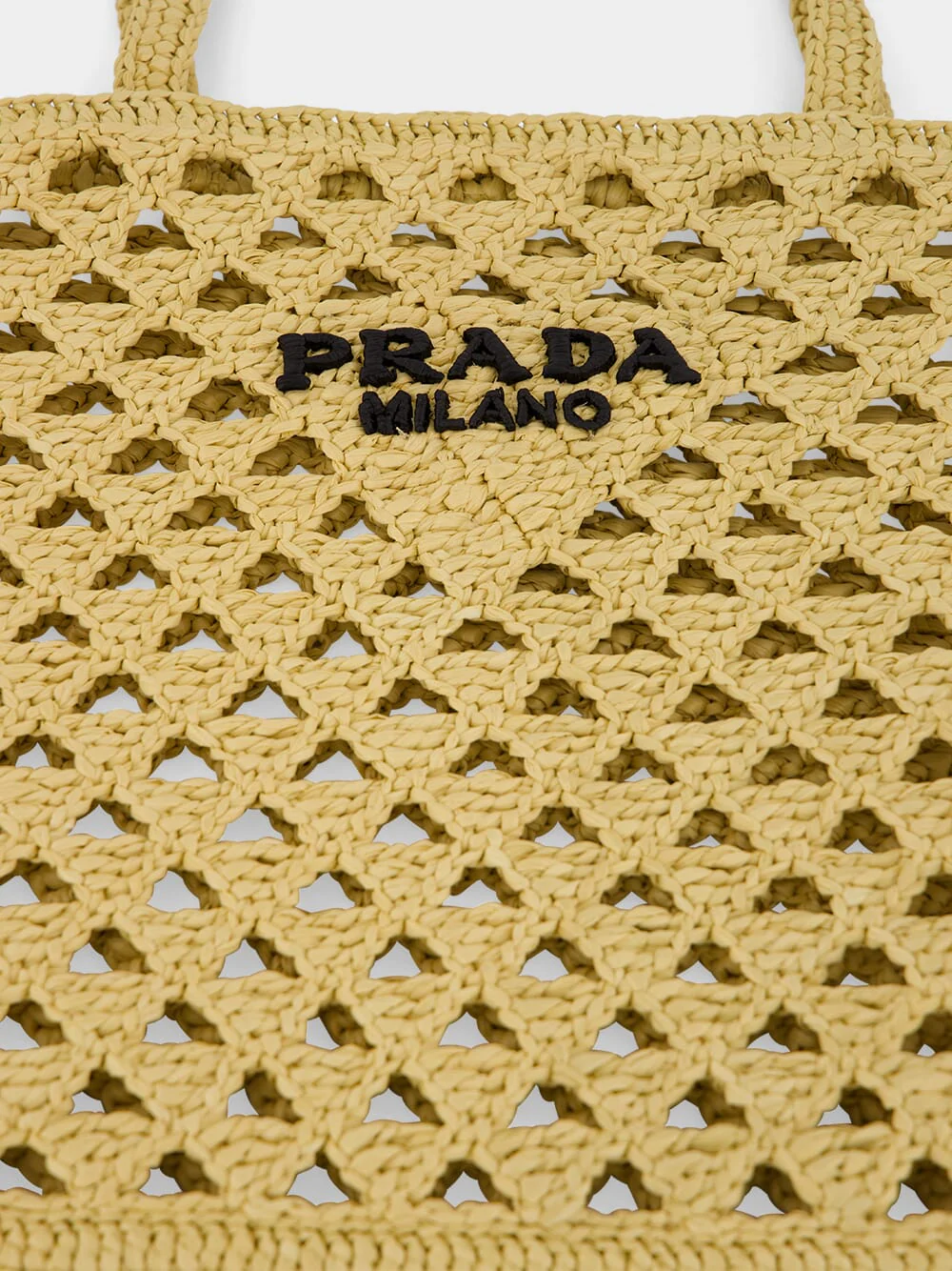 Natural Crochet Tote Bag with Embroidered Logo - Image 6