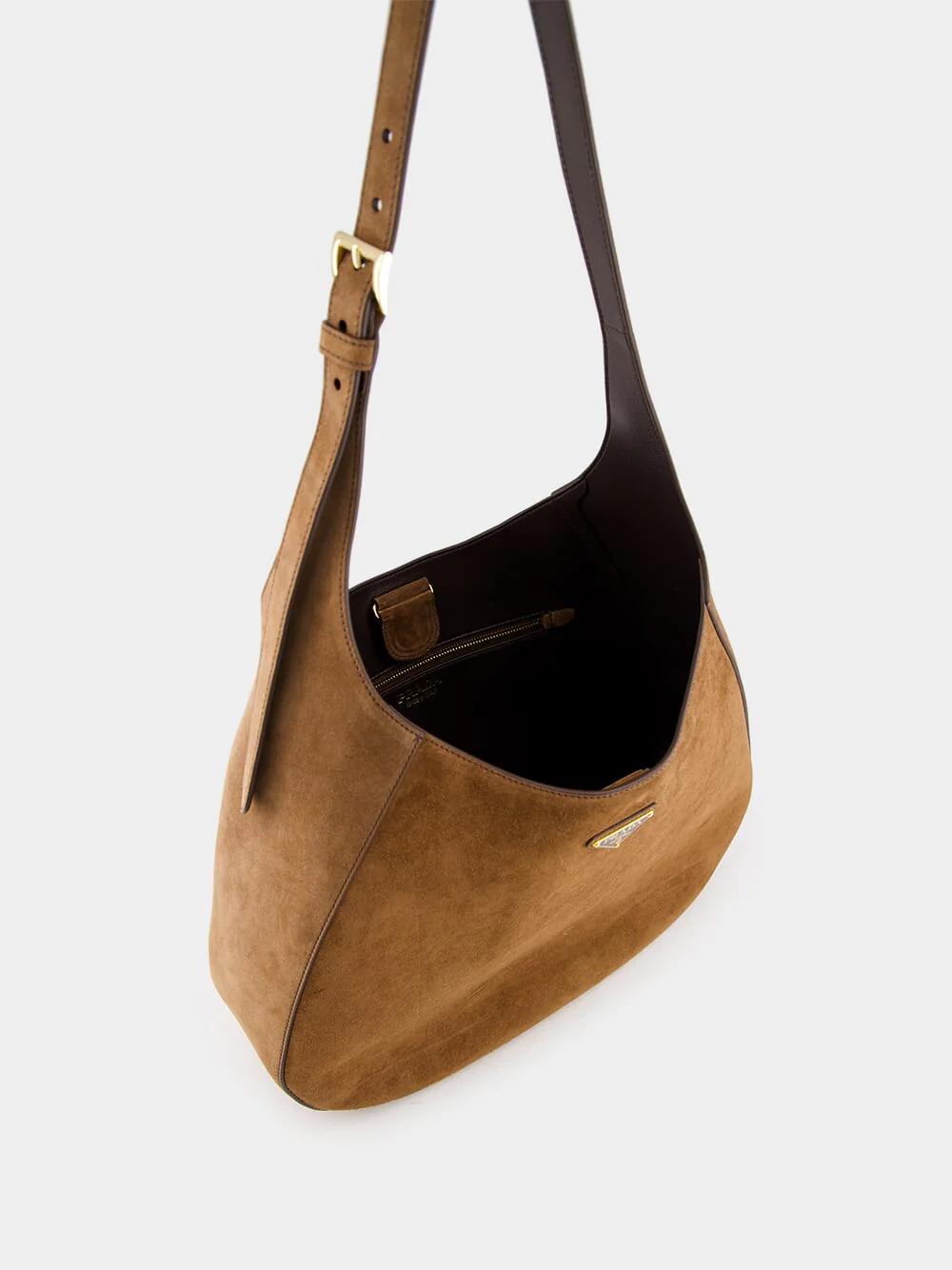 Suede Leather Hobo Bag - Image 3