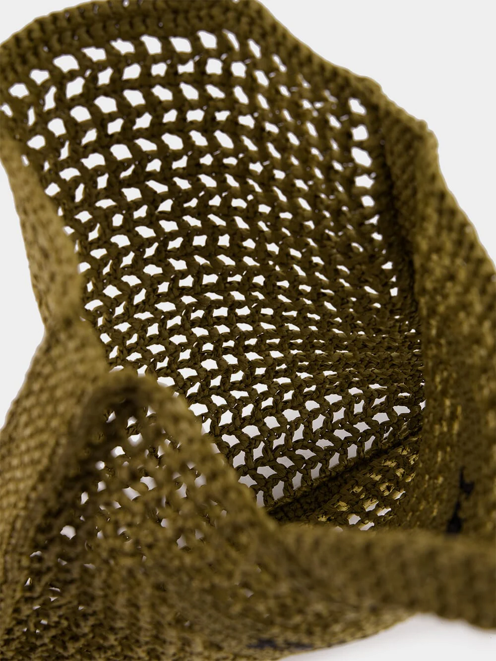Triangle-Logo Raffia Tote - Image 5