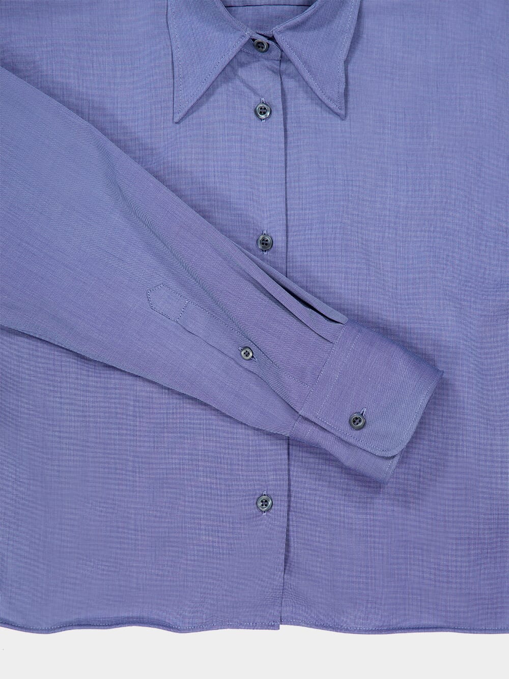 Baltic Blue Fil-à-Fil Shirt - Image 6