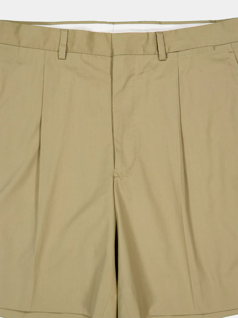 Beige Cotton Bermuda Shorts - Image 5