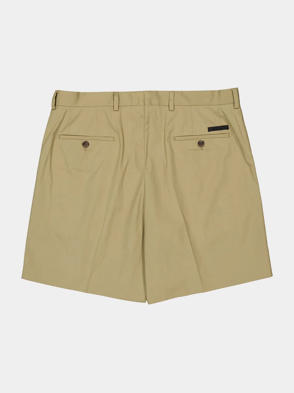 Beige Cotton Bermuda Shorts - Image 7