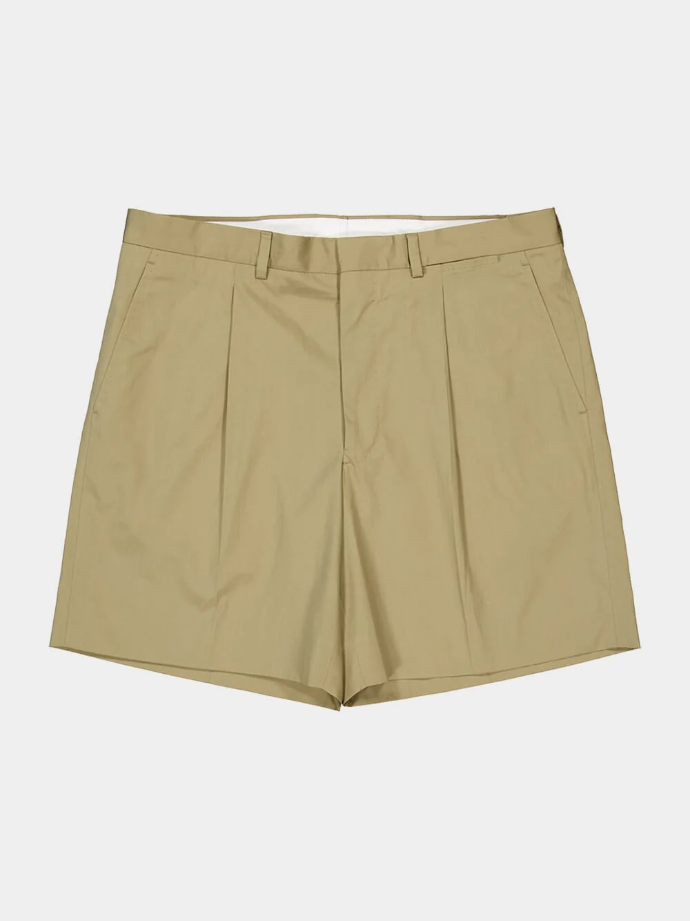 Beige Cotton Bermuda Shorts - Image 8
