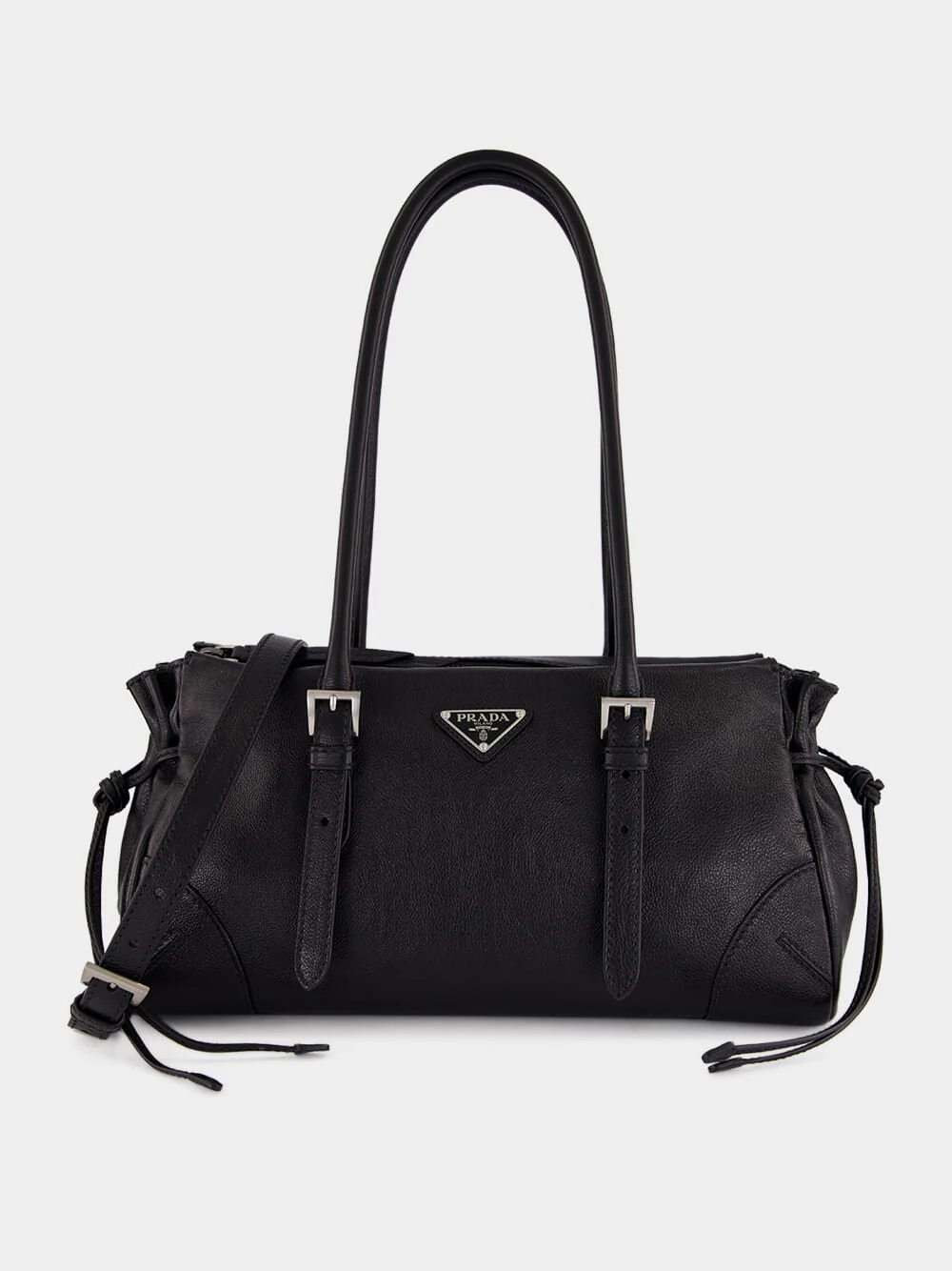 Black Bonnie Medium Leather Tote