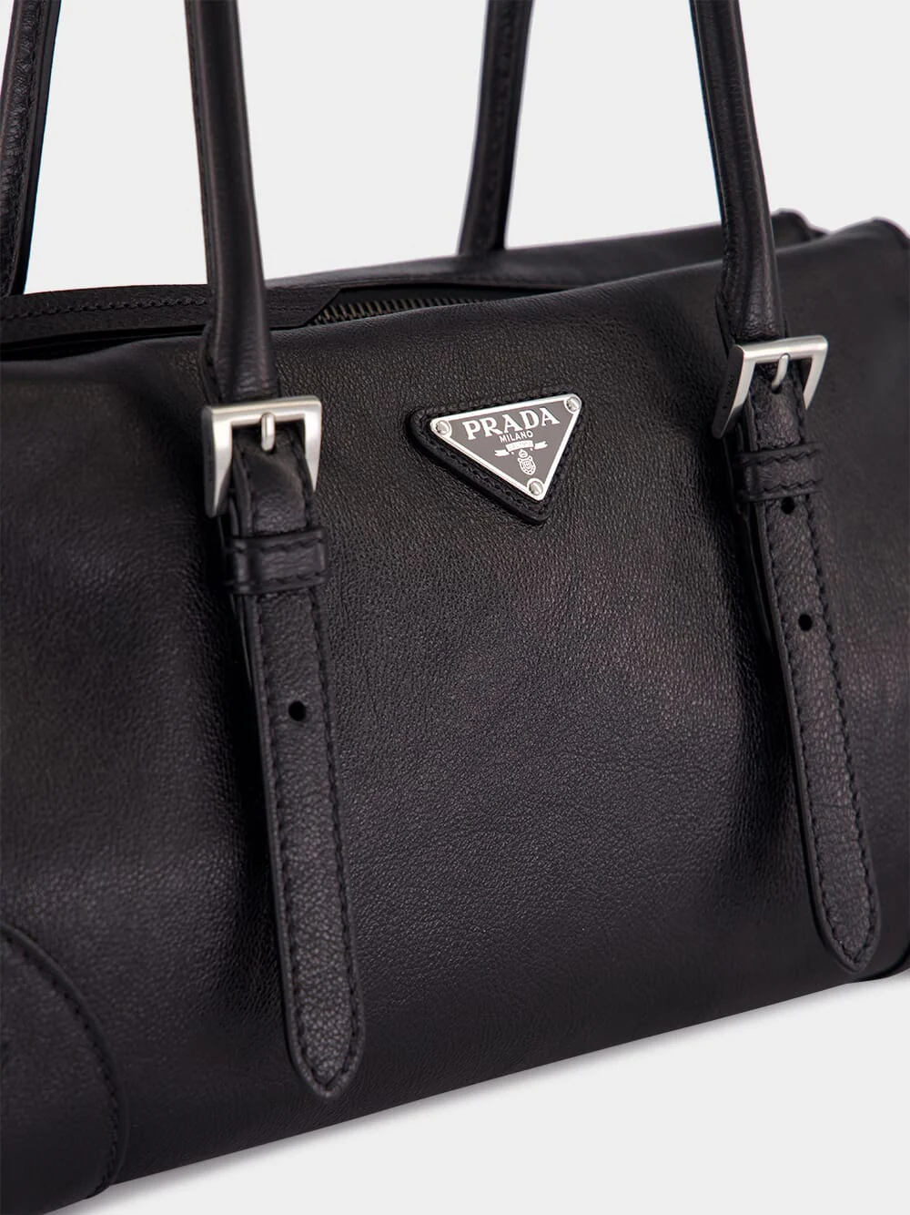 Black Bonnie Medium Leather Tote - Image 9