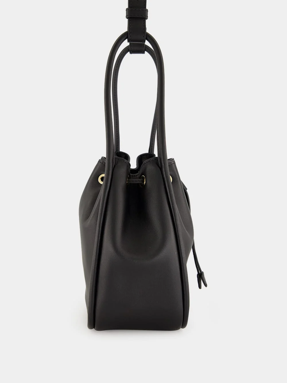 Black Darling Leather Mini Bucket Bag - Image 6