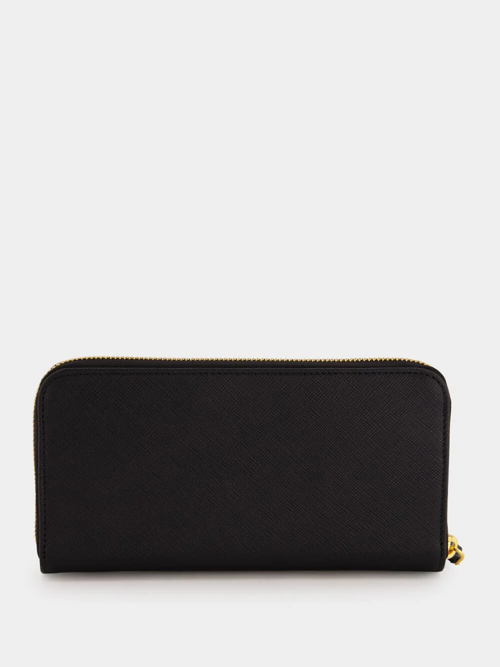 Black Large Saffiano Leather Wallet - Image 2
