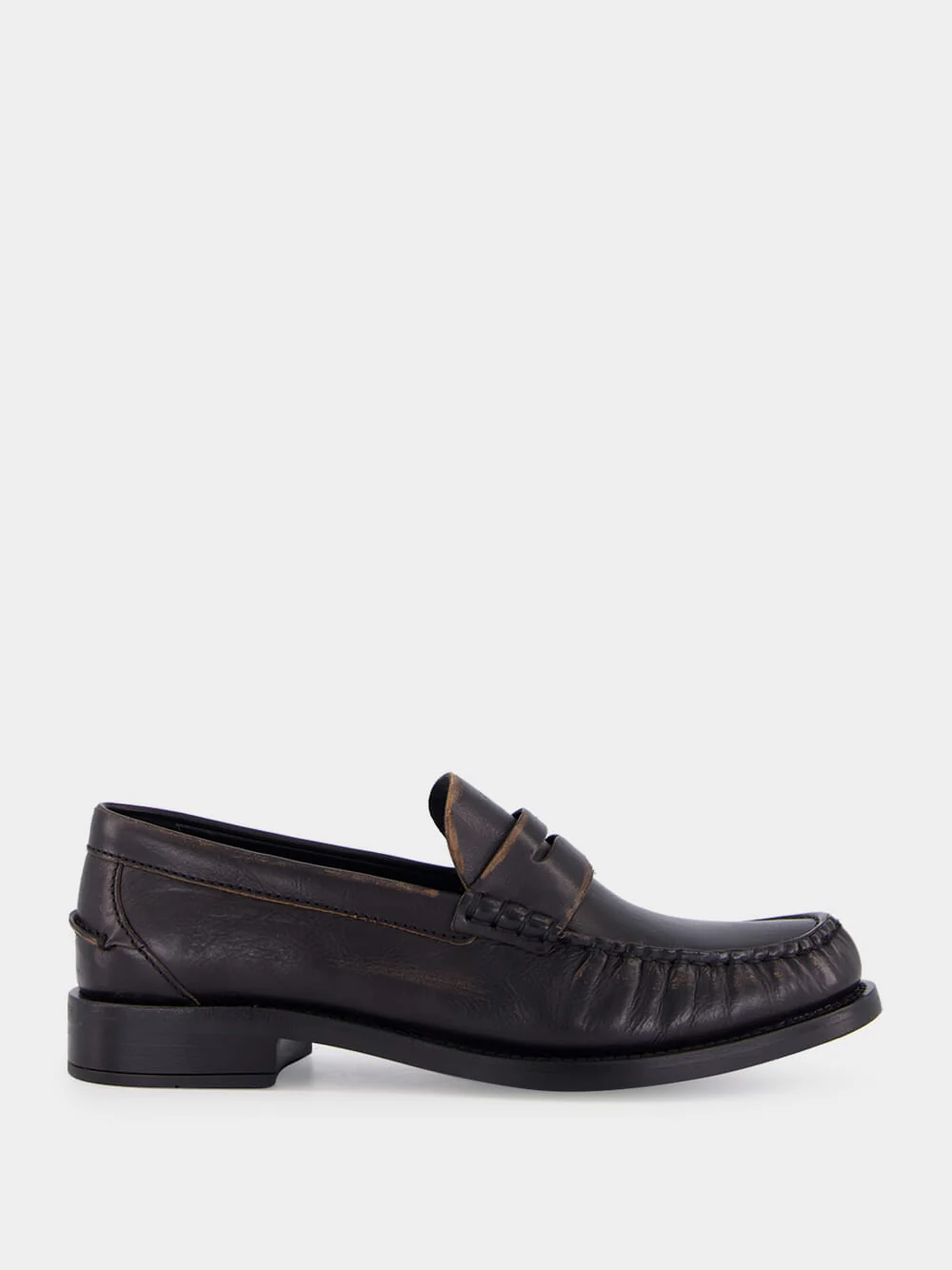 Black Leather Loafers