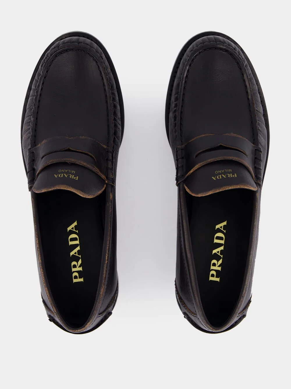 Black Leather Loafers - Image 4