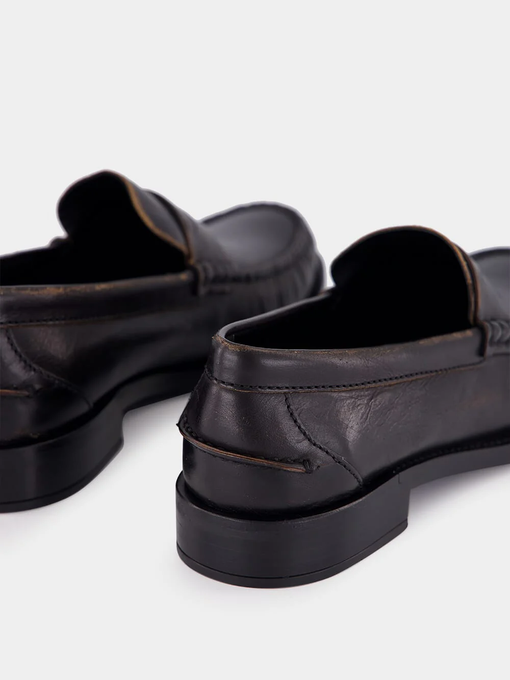 Black Leather Loafers - Image 6