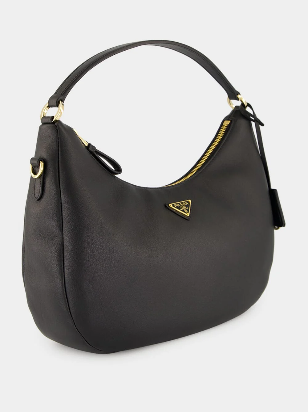 Black Leather Shoulder Bag - Image 3