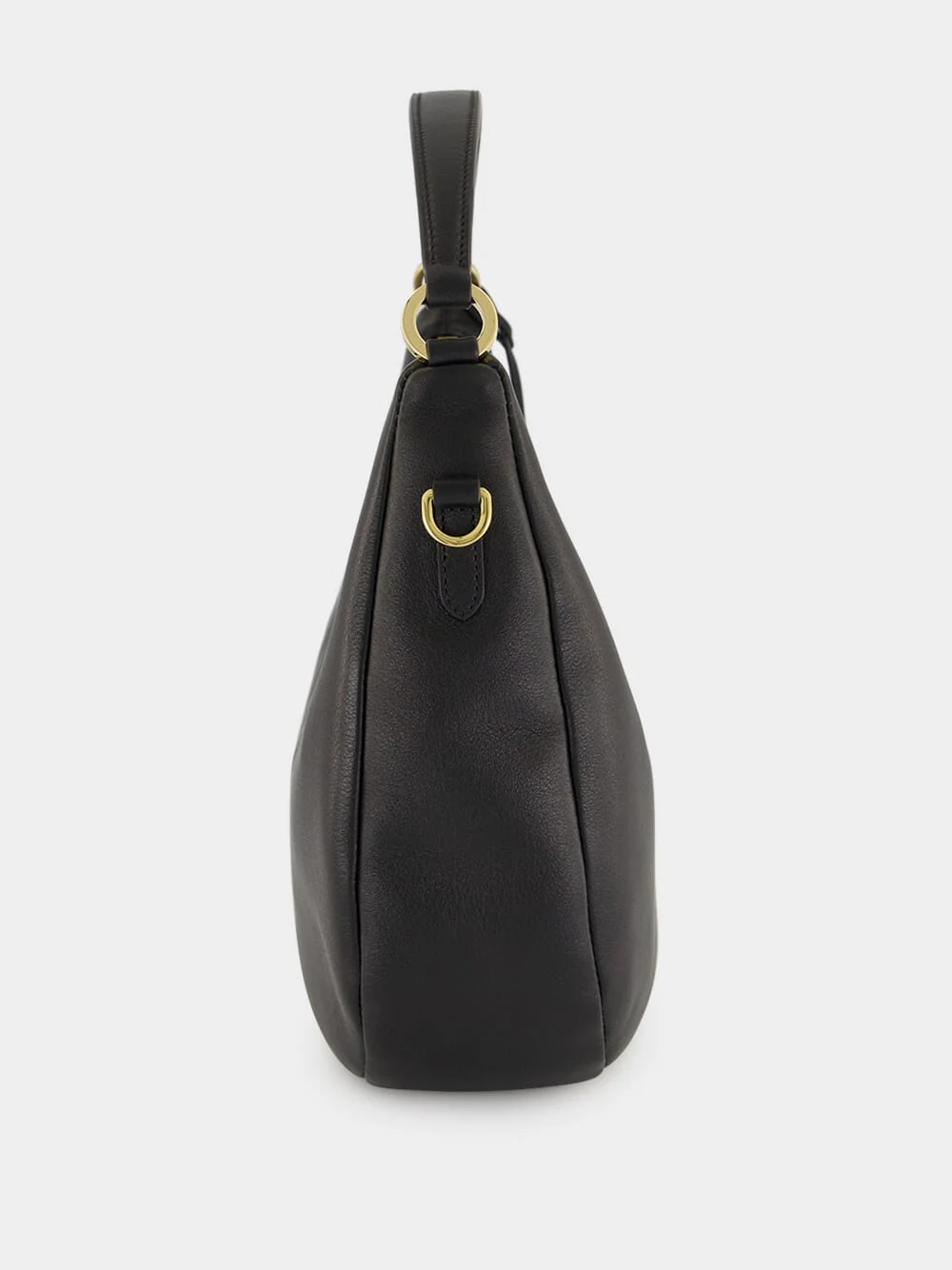 Black Leather Shoulder Bag - Image 4
