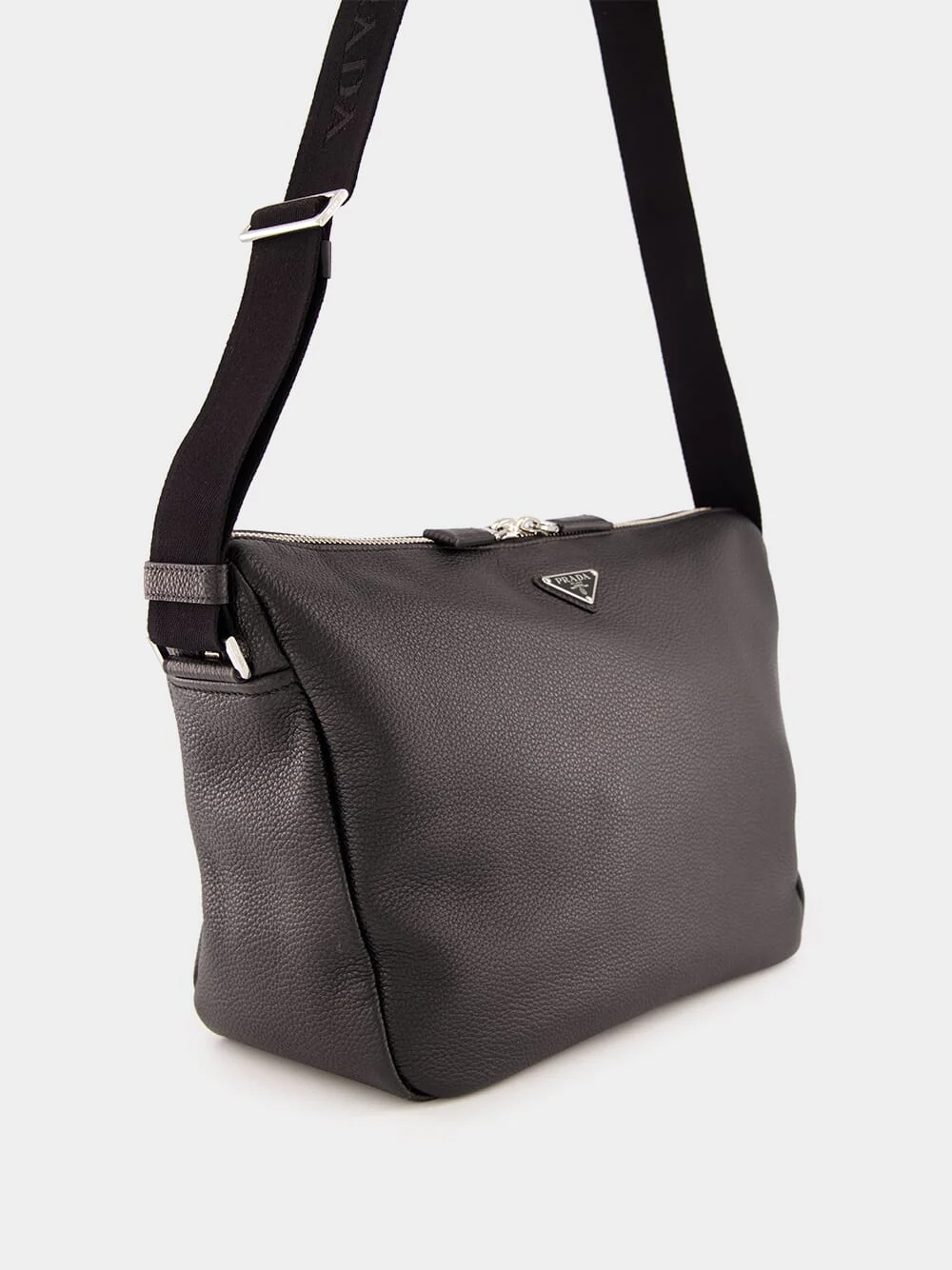 Black Leather Shoulder Bag - Image 3