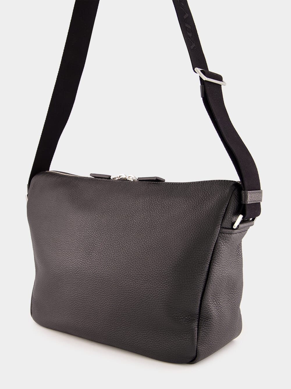 Black Leather Shoulder Bag - Image 5