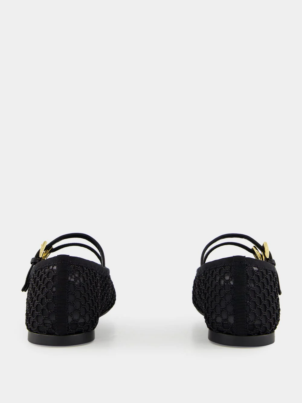 Black Mesh Fabric ballerinas - Image 5