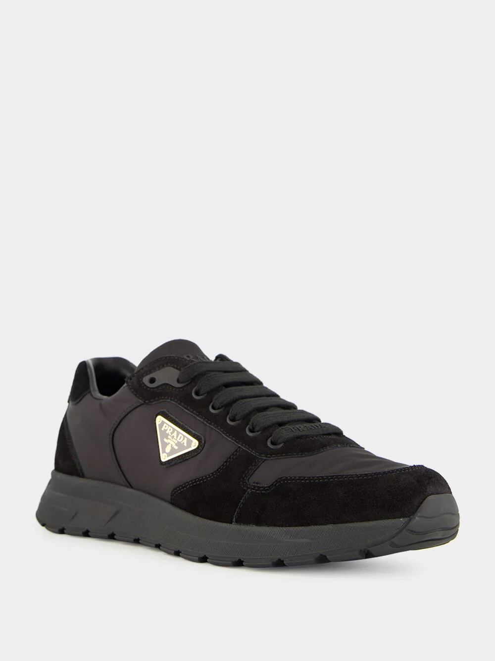Black Prax 2.0 Re-Nylon Suede Sneakers - Image 2