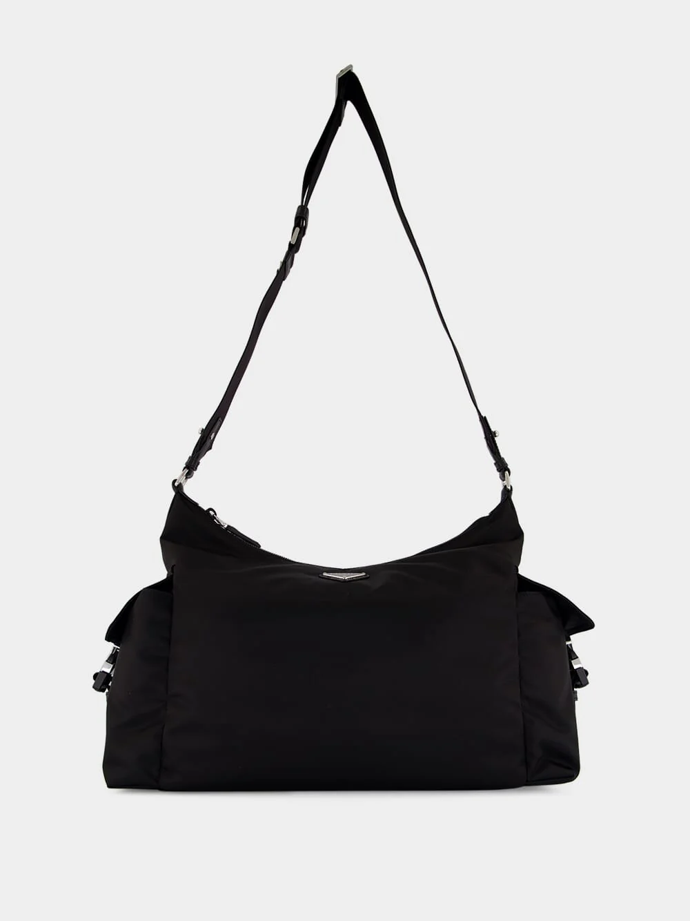 Black Re-Nylon and Leather Explore Bag - Image 3