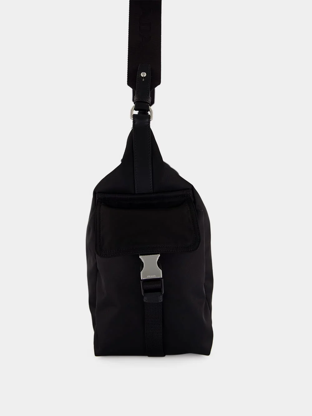 Black Re-Nylon and Leather Explore Bag - Image 6