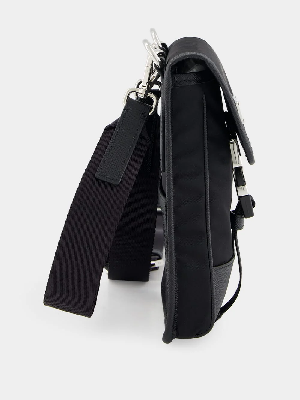 Black Re-Nylon Smartphone Bag - Image 5