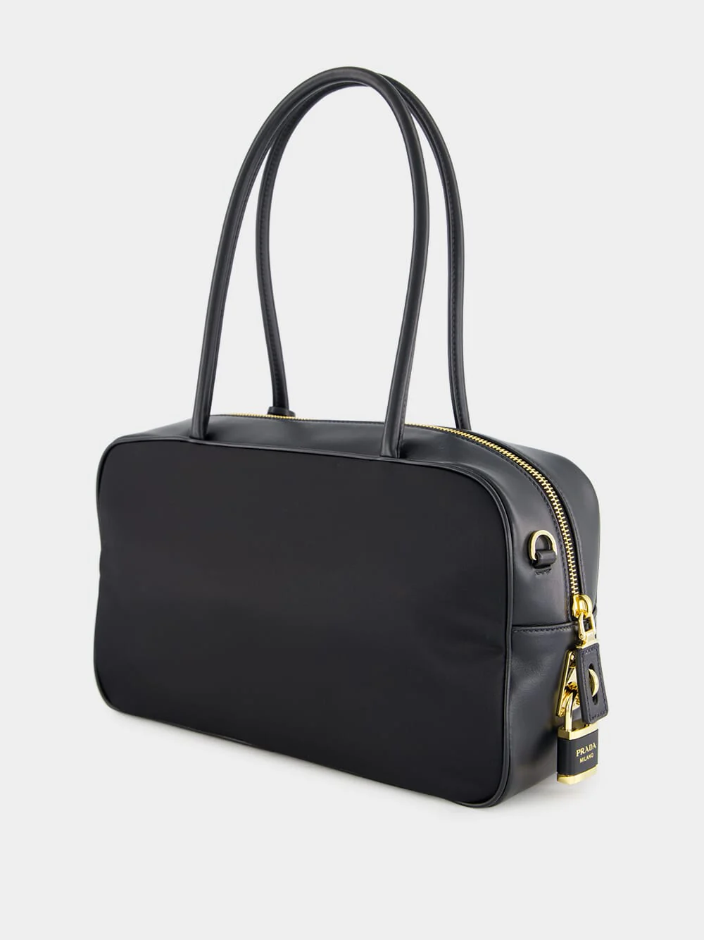 Black Re-Nylon Top-Handle Bag - Image 5
