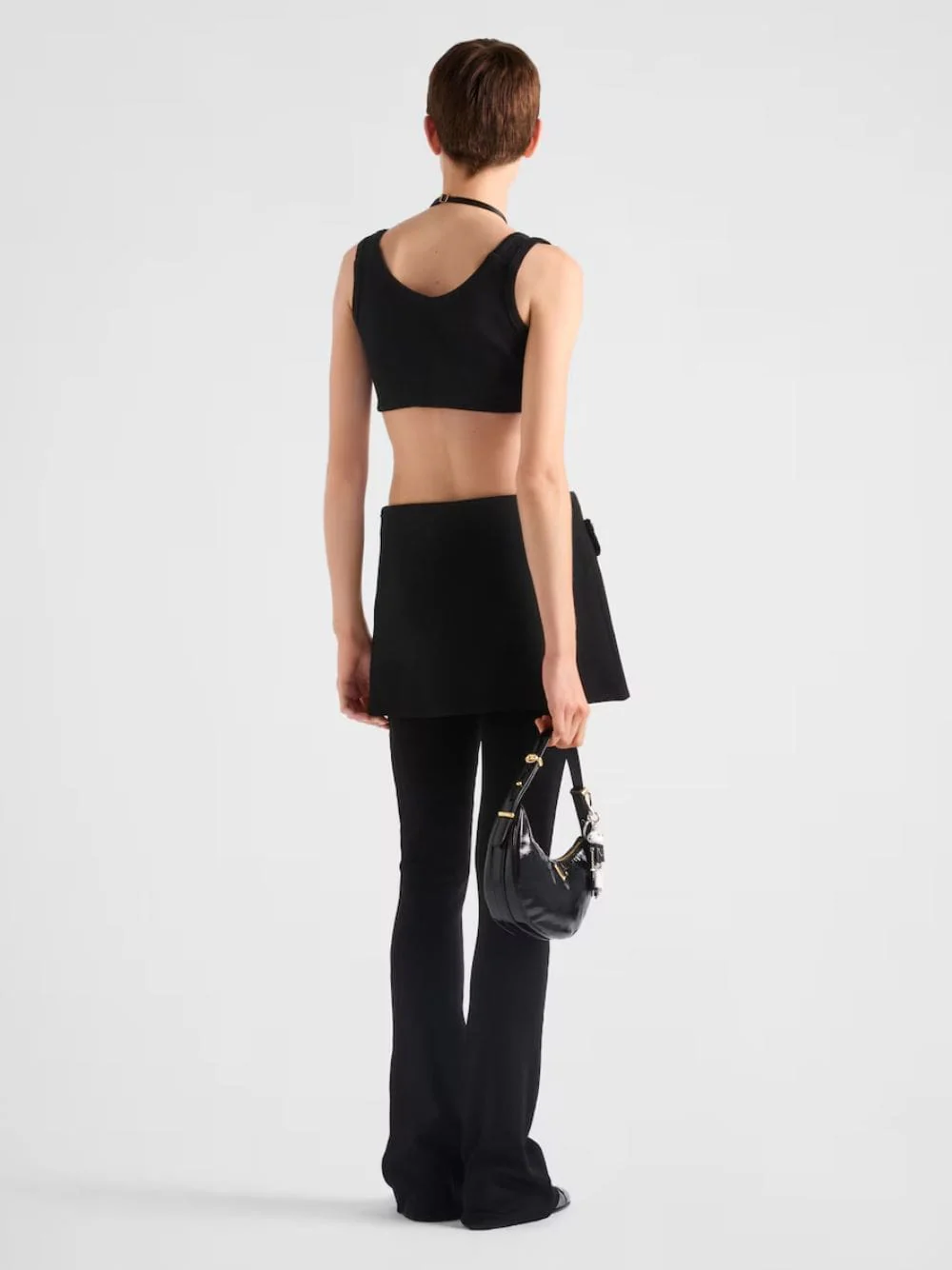 Black Ribbed Tank Top - Image 4