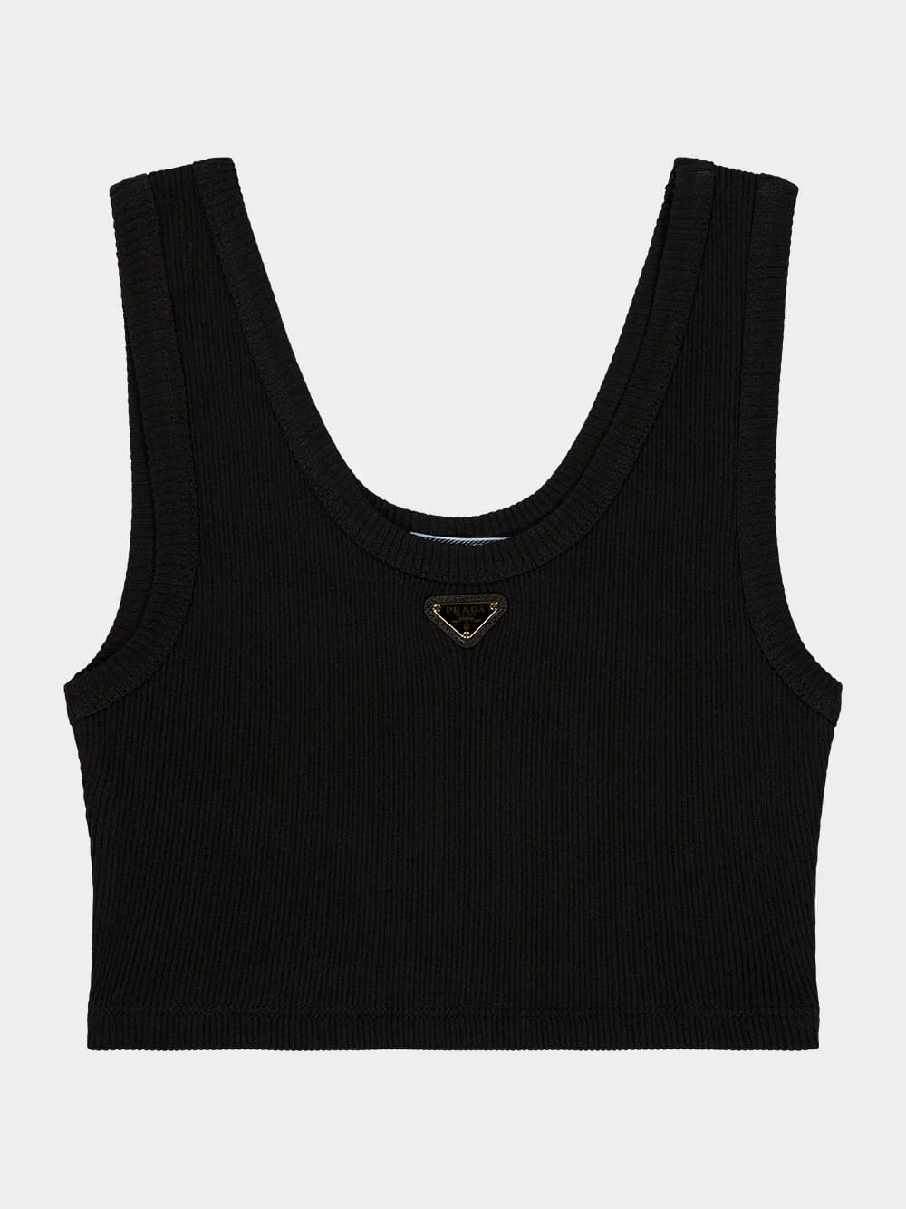 Black Ribbed Tank Top - Image 5