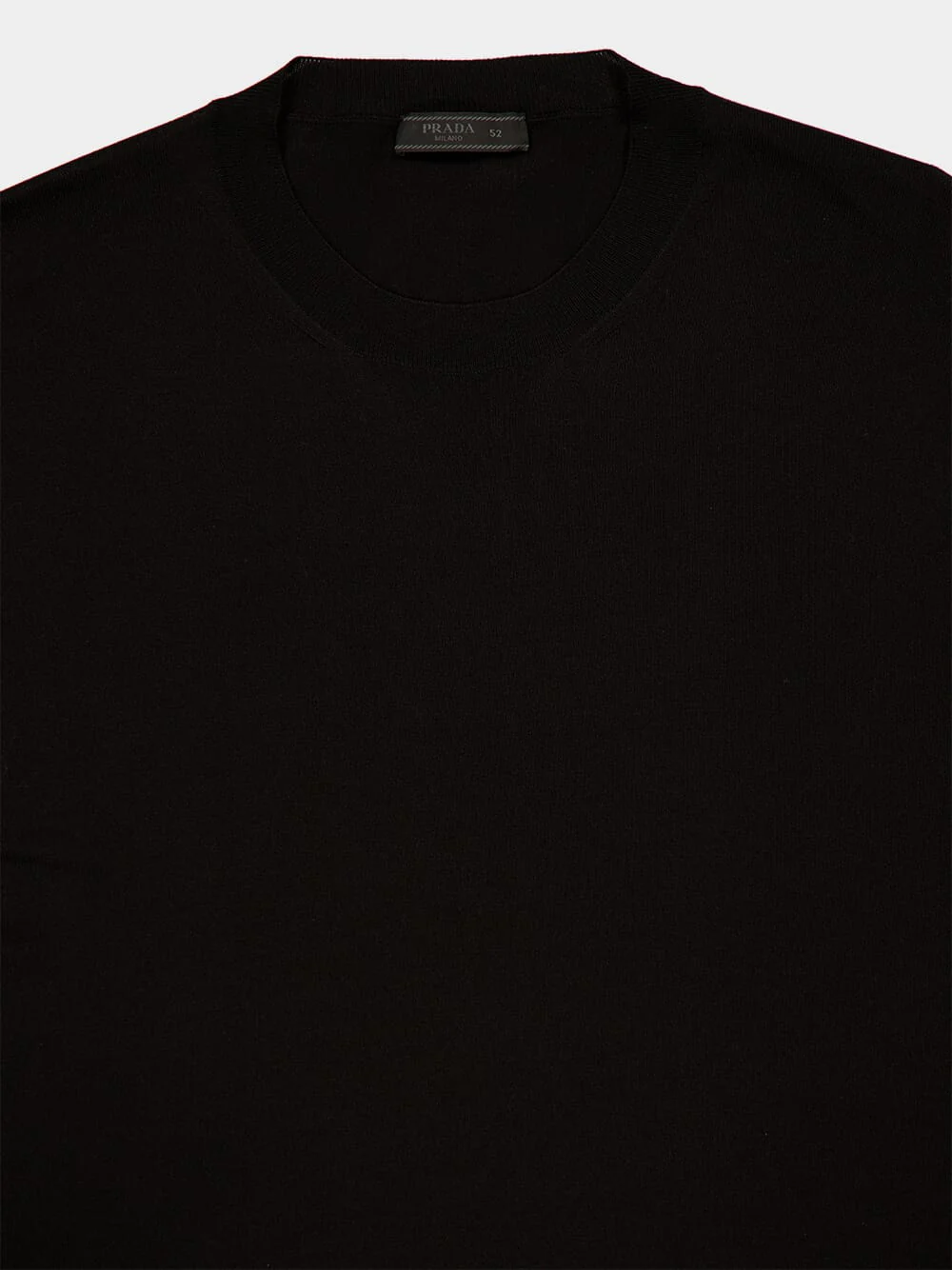 Black Silk Crew-Neck Sweater - Image 3