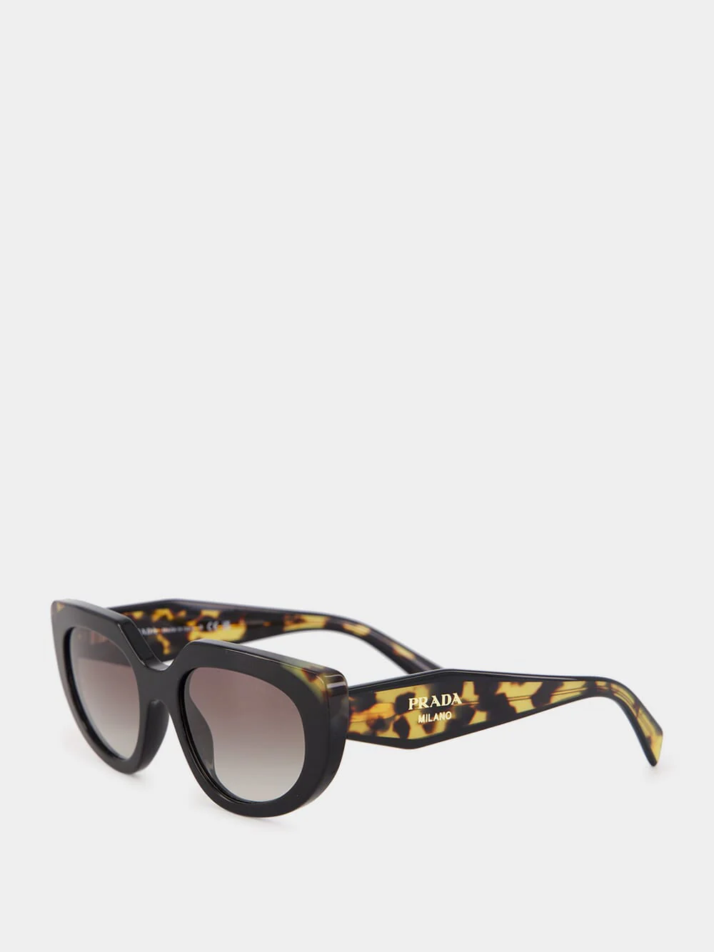 Black Tortoise Oval Sunglasses - Image 3