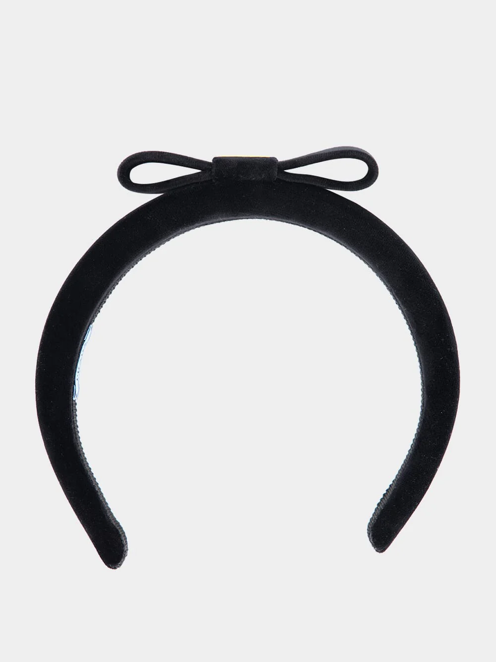 Black Velvet Headband with Bow