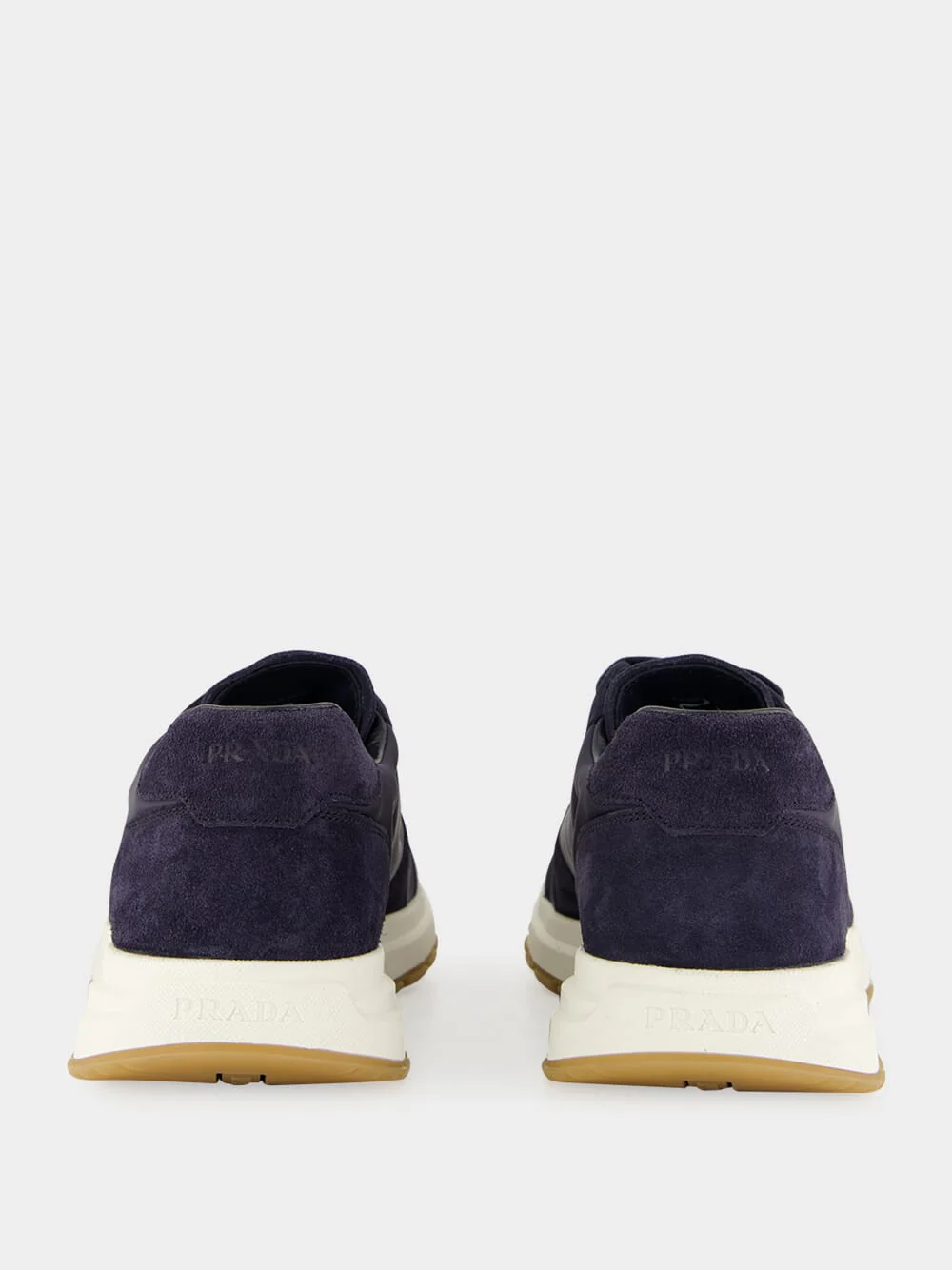Blue Prax Suede and Re-Nylon Sneakers - Image 5