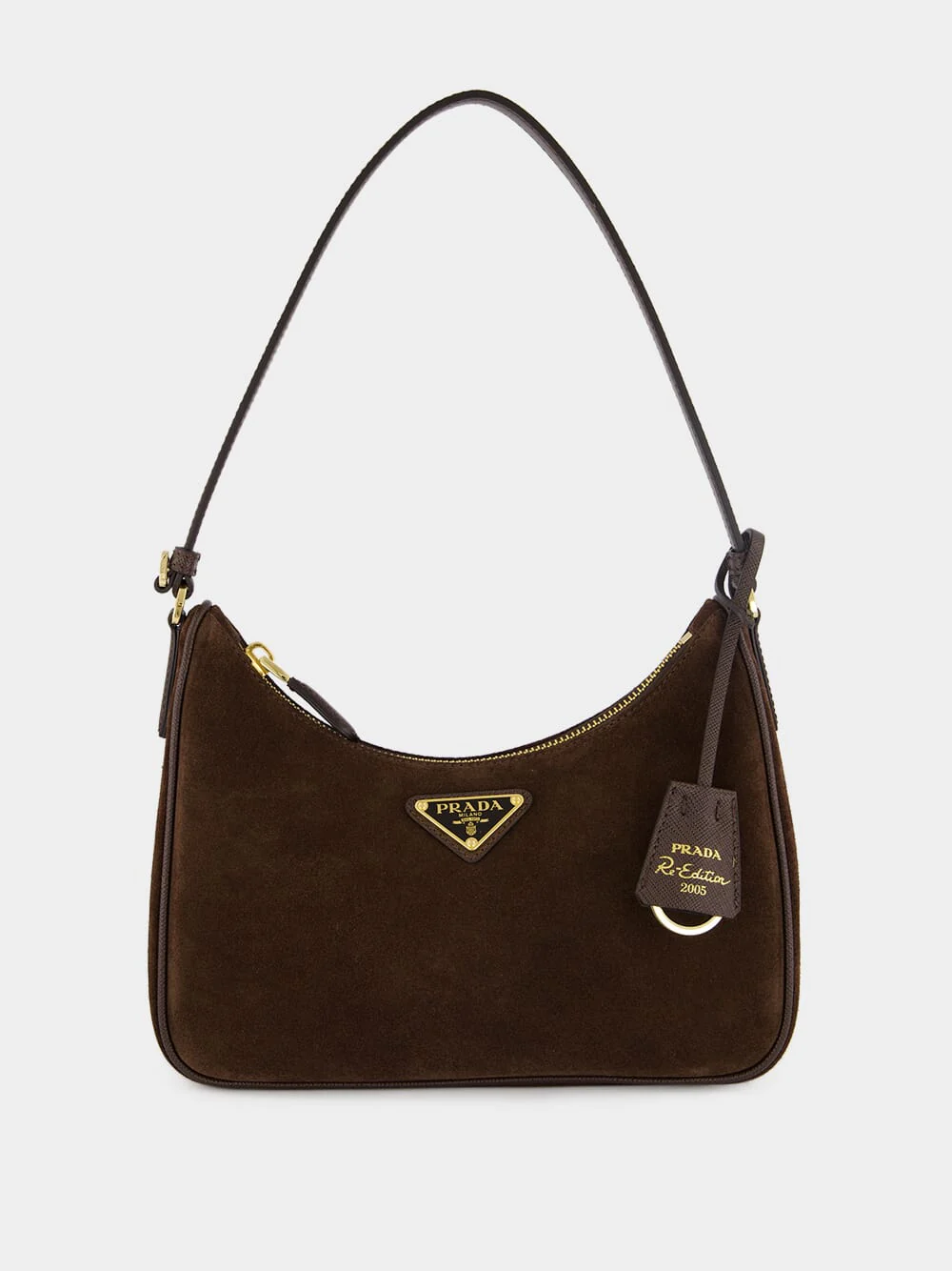 Brown Re-Edition 2005 Suede Mini Bag