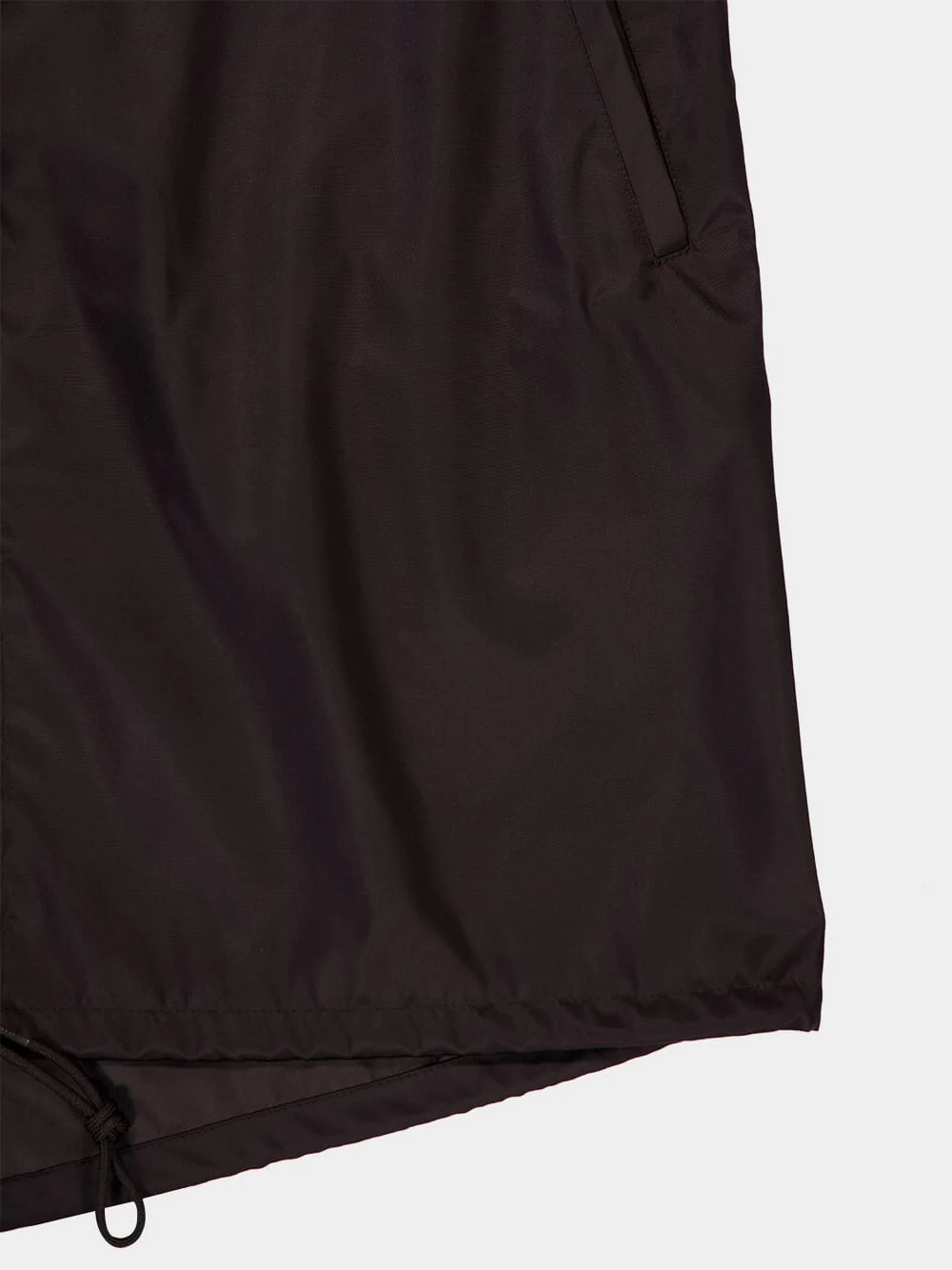 Brown Re-Nylon Buttoned Raincoat - Image 4