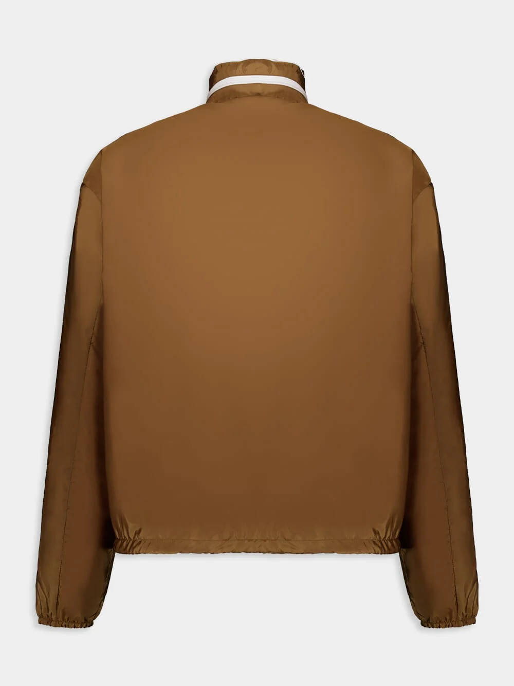 Brown Re-Nylon Zipped Lightweight Jacket - Image 2