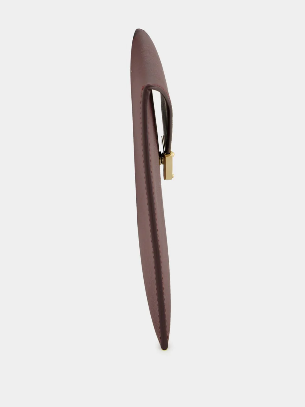 Burgundy Saffiano Envelope Clutch - Image 3