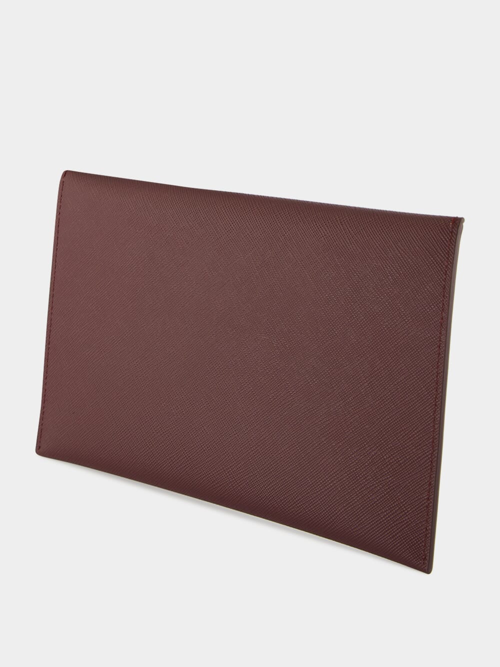 Burgundy Saffiano Envelope Clutch - Image 4
